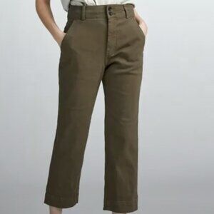 Everlane Organic Straight-Leg Pant Olive 4